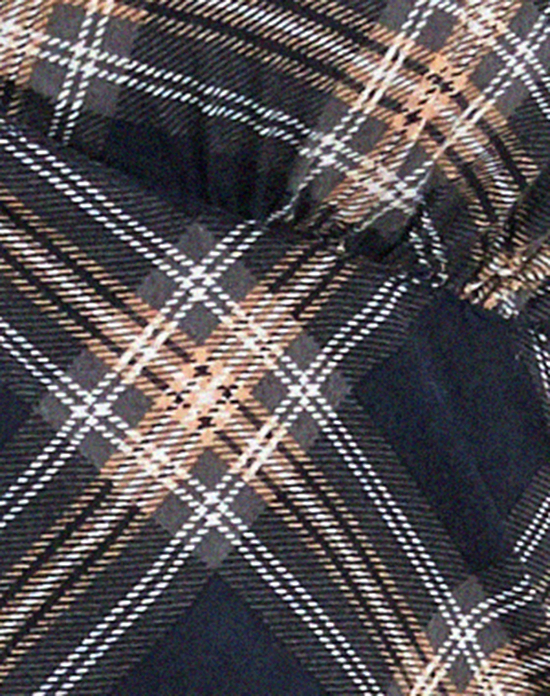 Roula Halter Top in 20's Check Black and Grey - Image 7