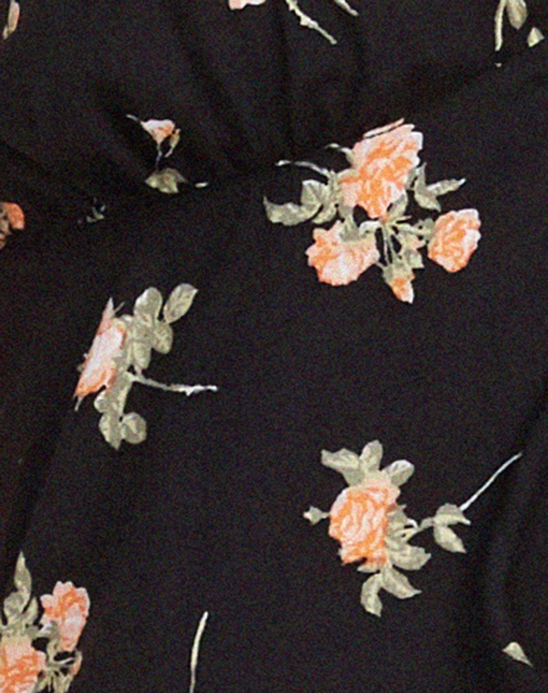 Roula Halter Top in Rose Garden Black - Image 5