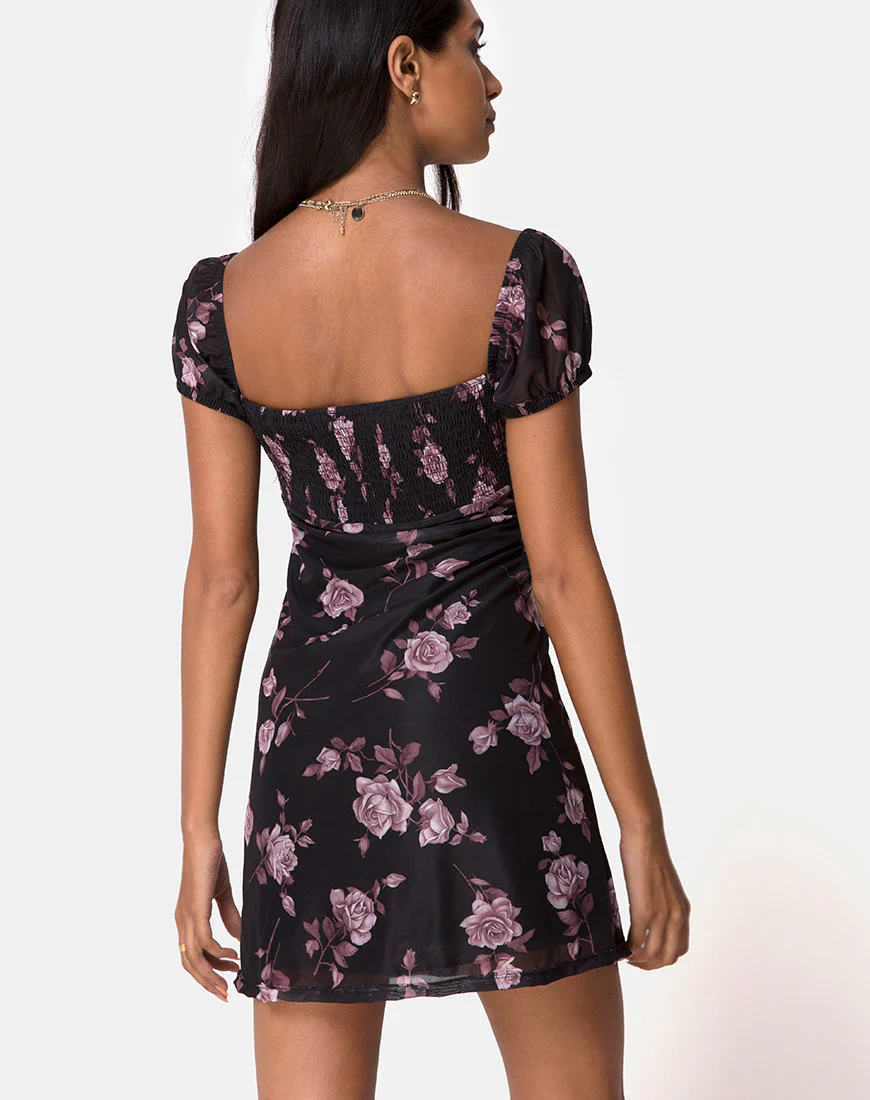 Ruchine Tea Dress in Dusky Rose - Image 2