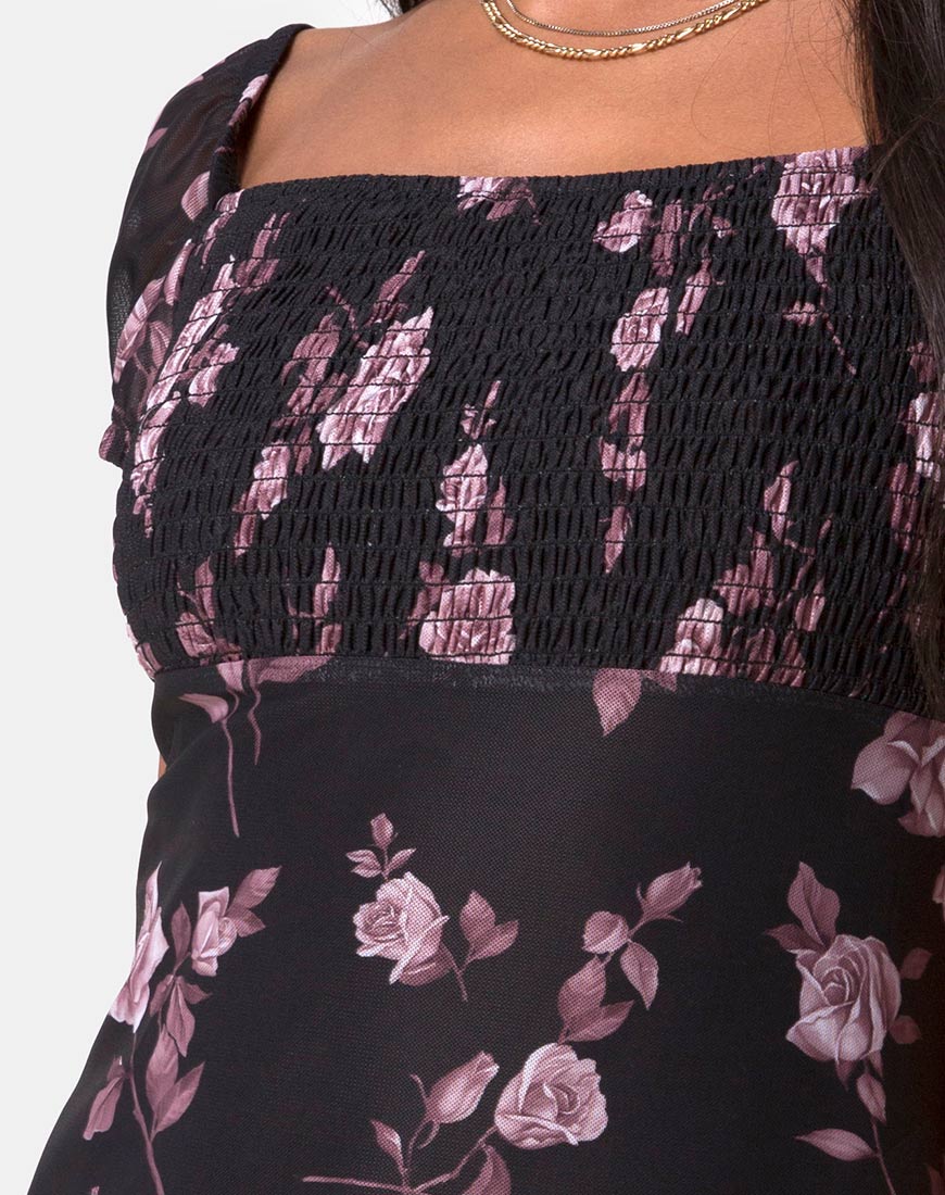 Ruchine Tea Dress in Dusky Rose - Image 5