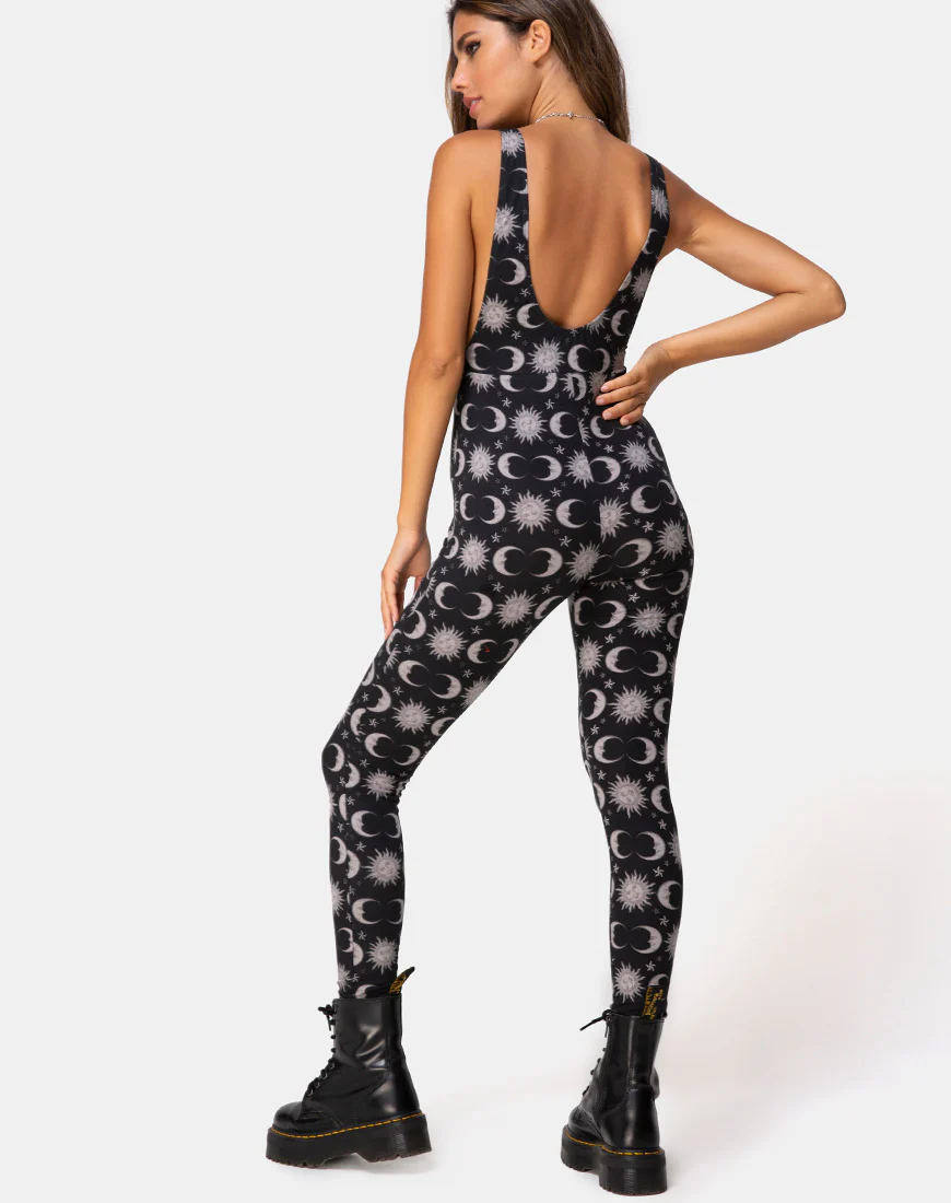 Ruika Unitard in Moonlight Black - Image 2