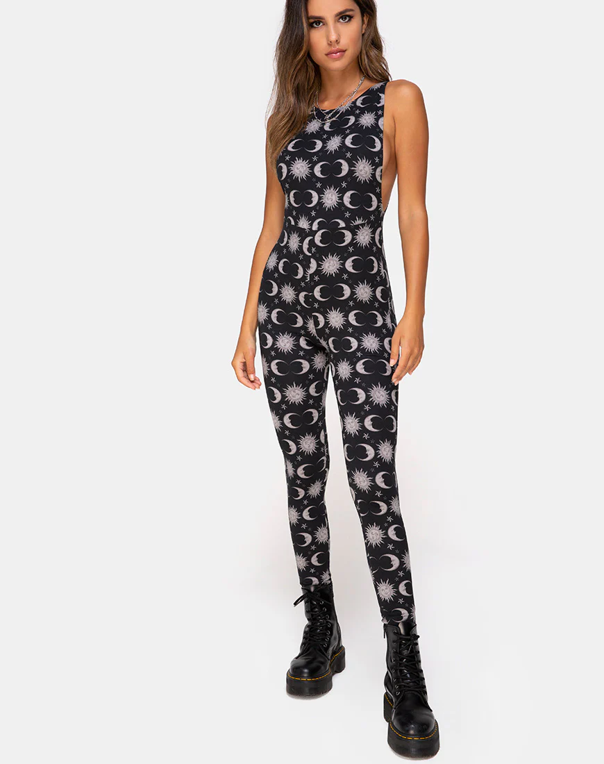 Ruika Unitard in Moonlight Black - Image 3