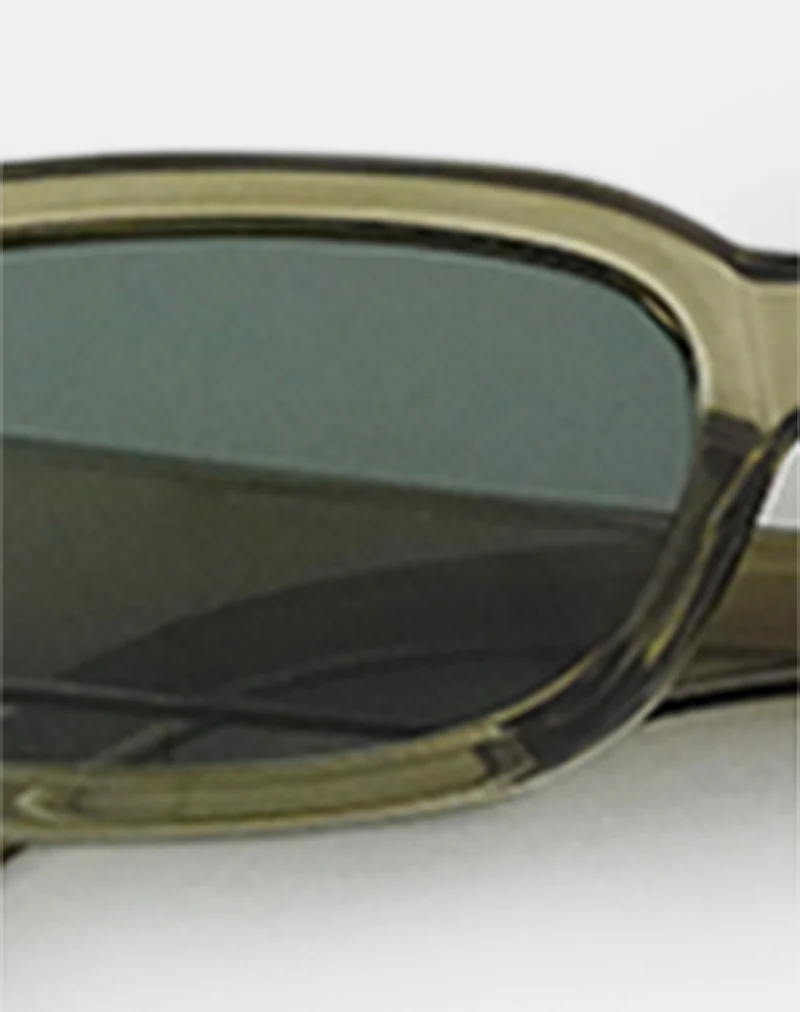 Rustina Sunglasses in Opaque Green - Image 4