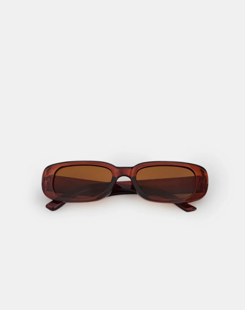 Rustina Sunglasses in Opaque Rust - Image 2