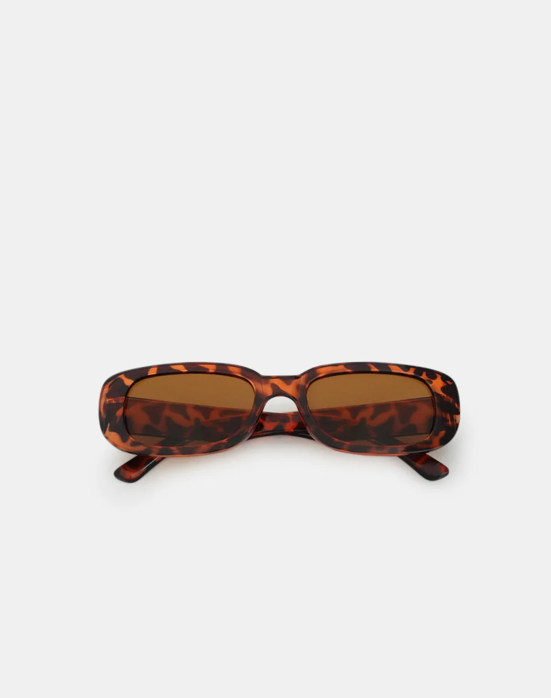 Rustina Sunglasses in Opaque Tortoise Shell - Image 2