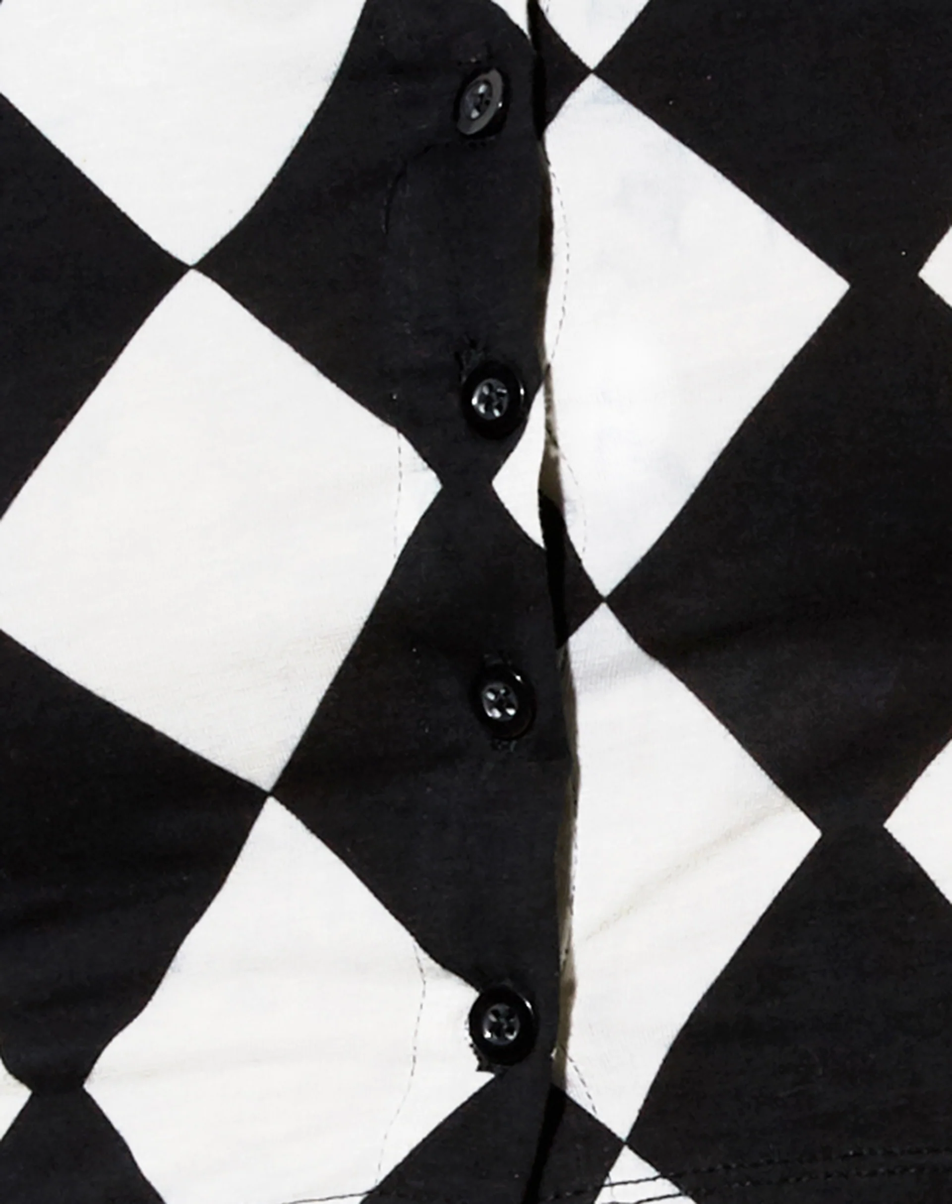 Ryals Crop Top in Harlequin Black and White - Image 5