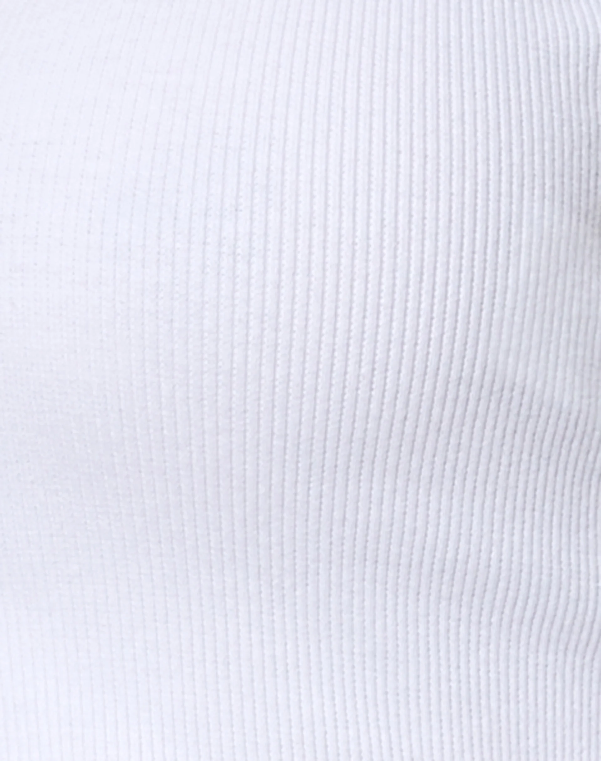Ryals Long Sleeve Top in Rib White - Image 5