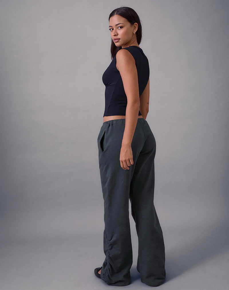 Rylan Ruched Jogger in Beluga Grey - Image 4