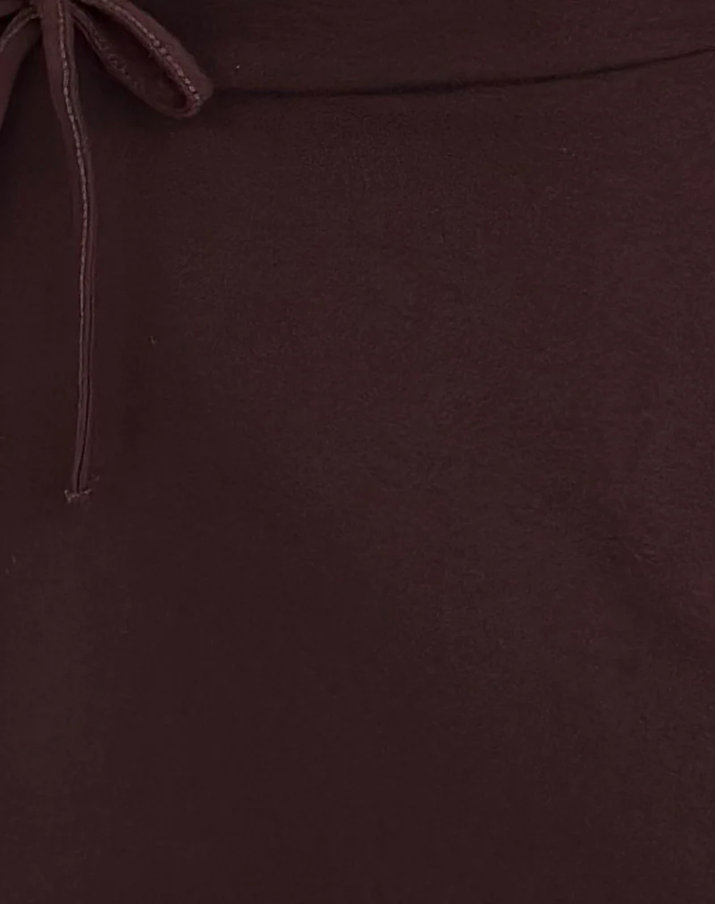 Saeko Micro Skort in Bitter Chocolate - Image 6