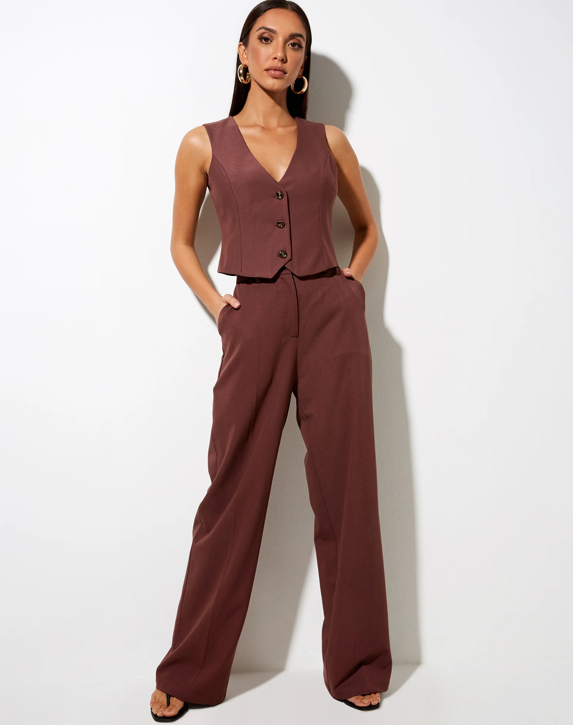 Safar Vest in Cocoa - Image 2