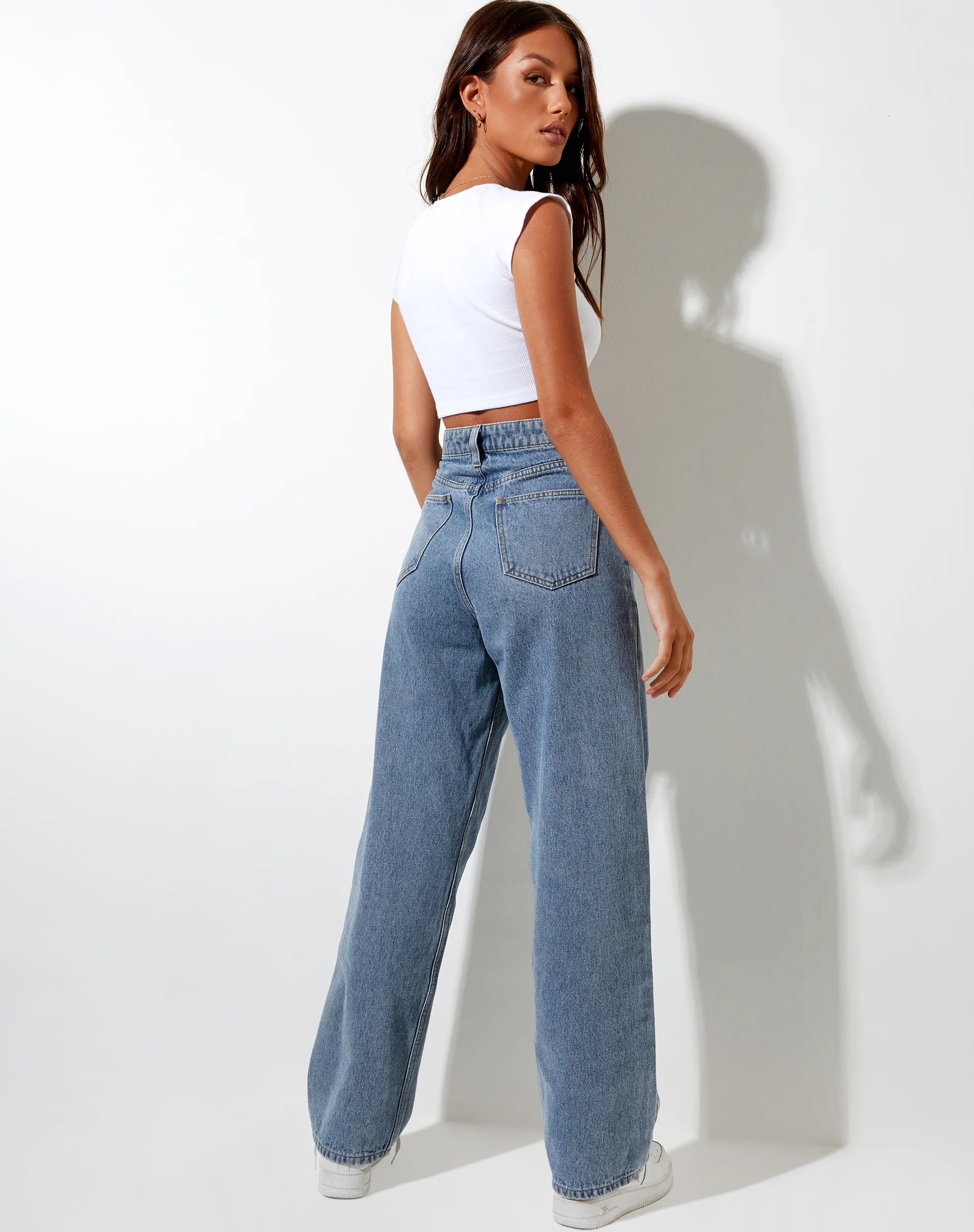 Safiya Crop Top in White - Image 5