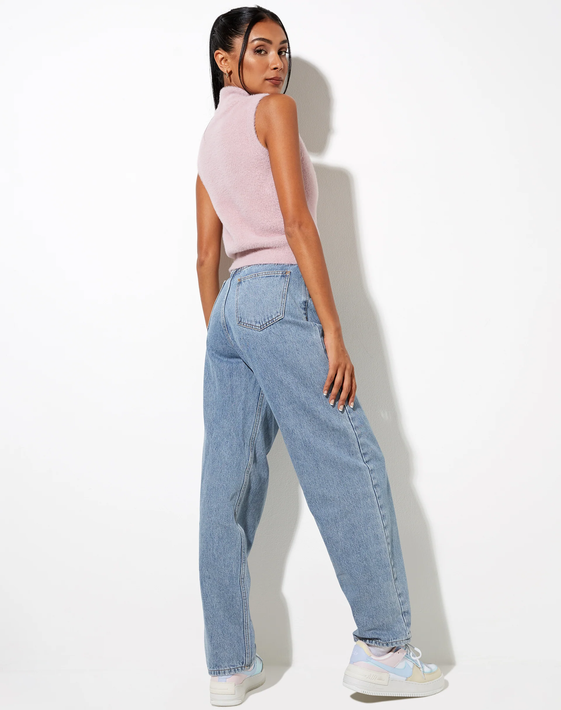 Sai Tank Top in Knit Lilac - Image 2