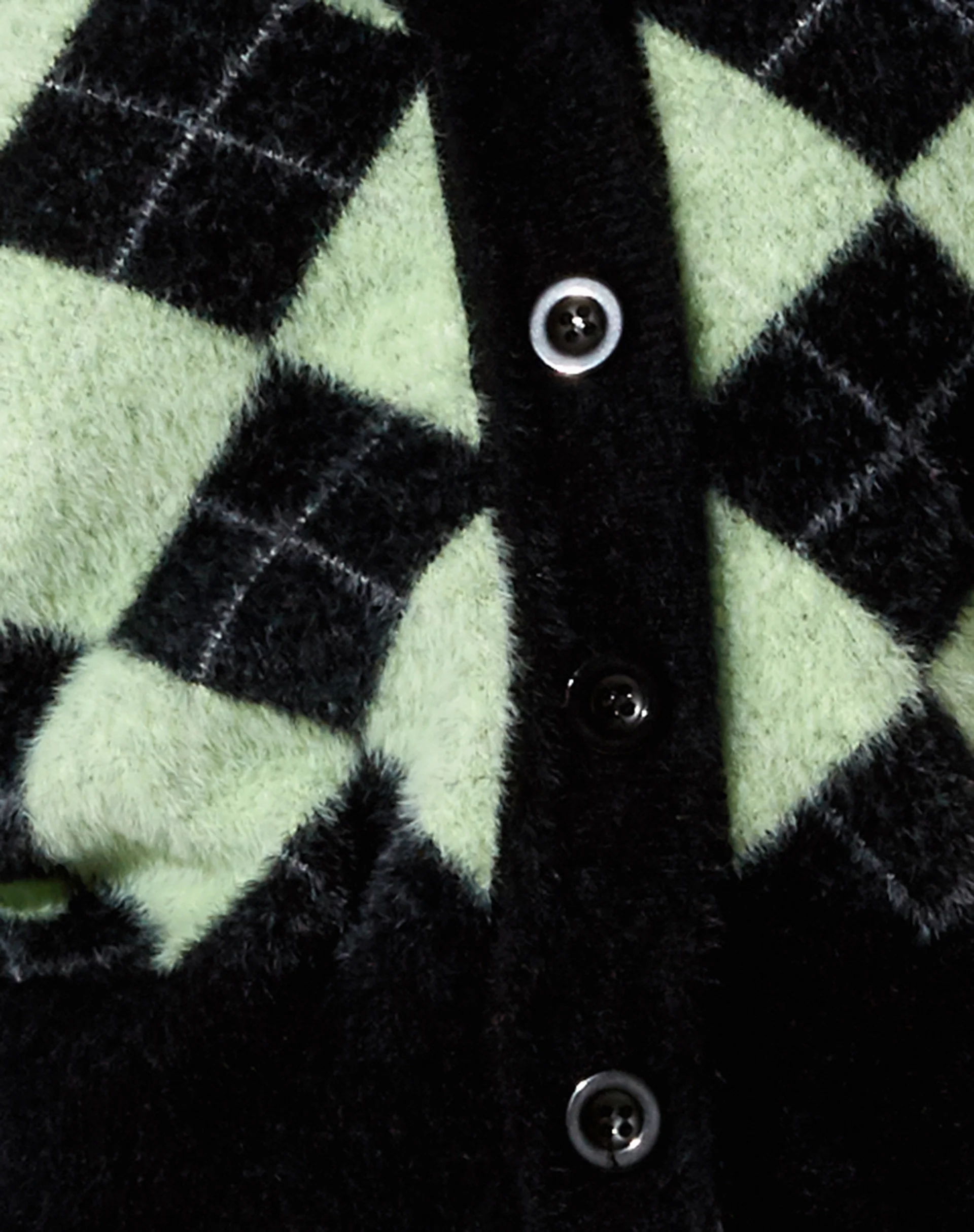 Saidi Cardi in Diamond Black and Green - Image 7