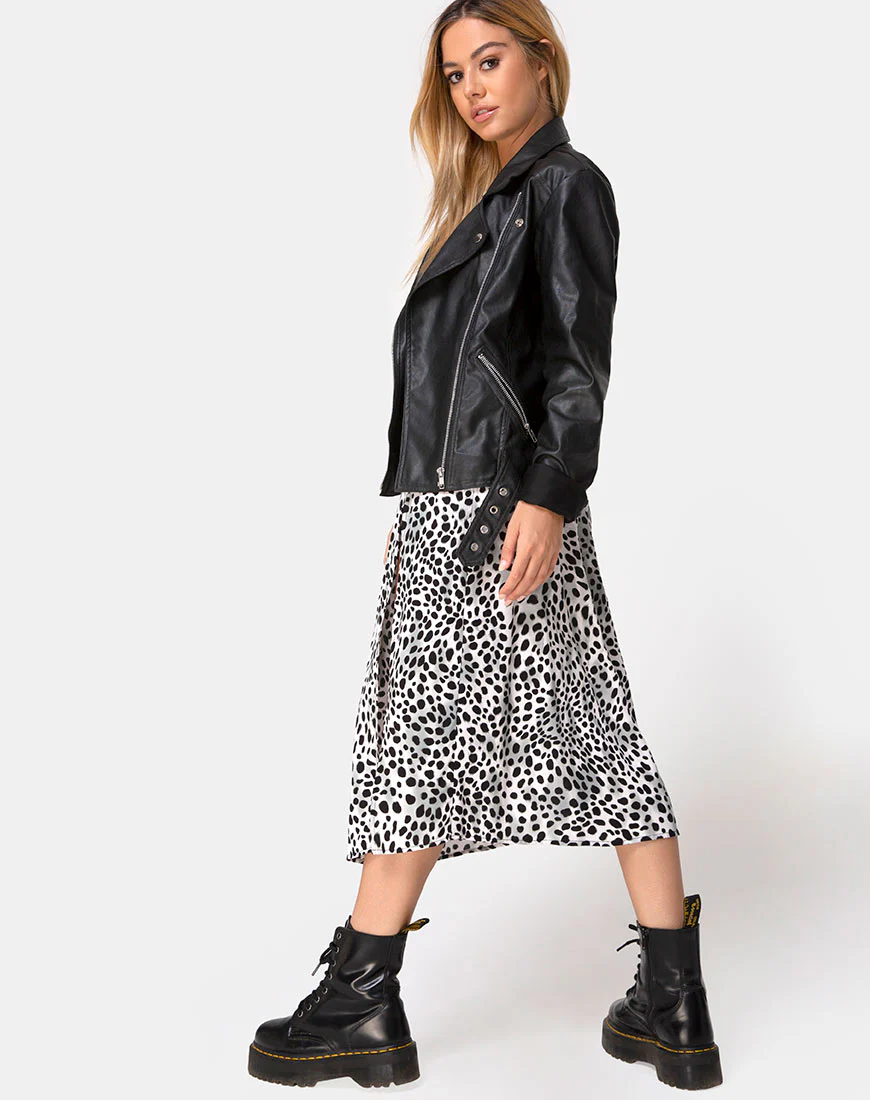 Saika Midi Skirt in Dalmatian - Image 5