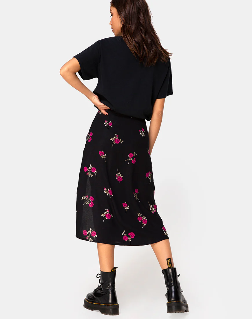 Saika Skirt in Grunge Rose - Image 4