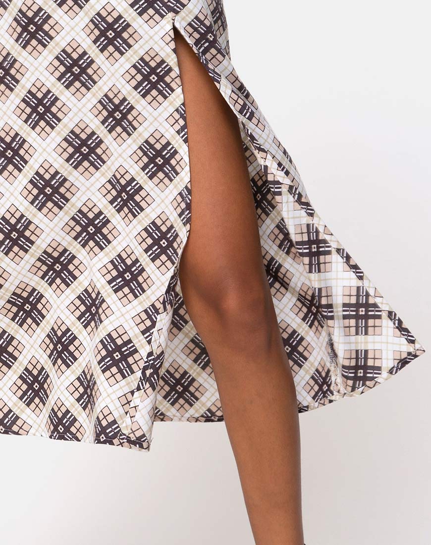 Saika Midi Skirt in Kate Check - Image 5