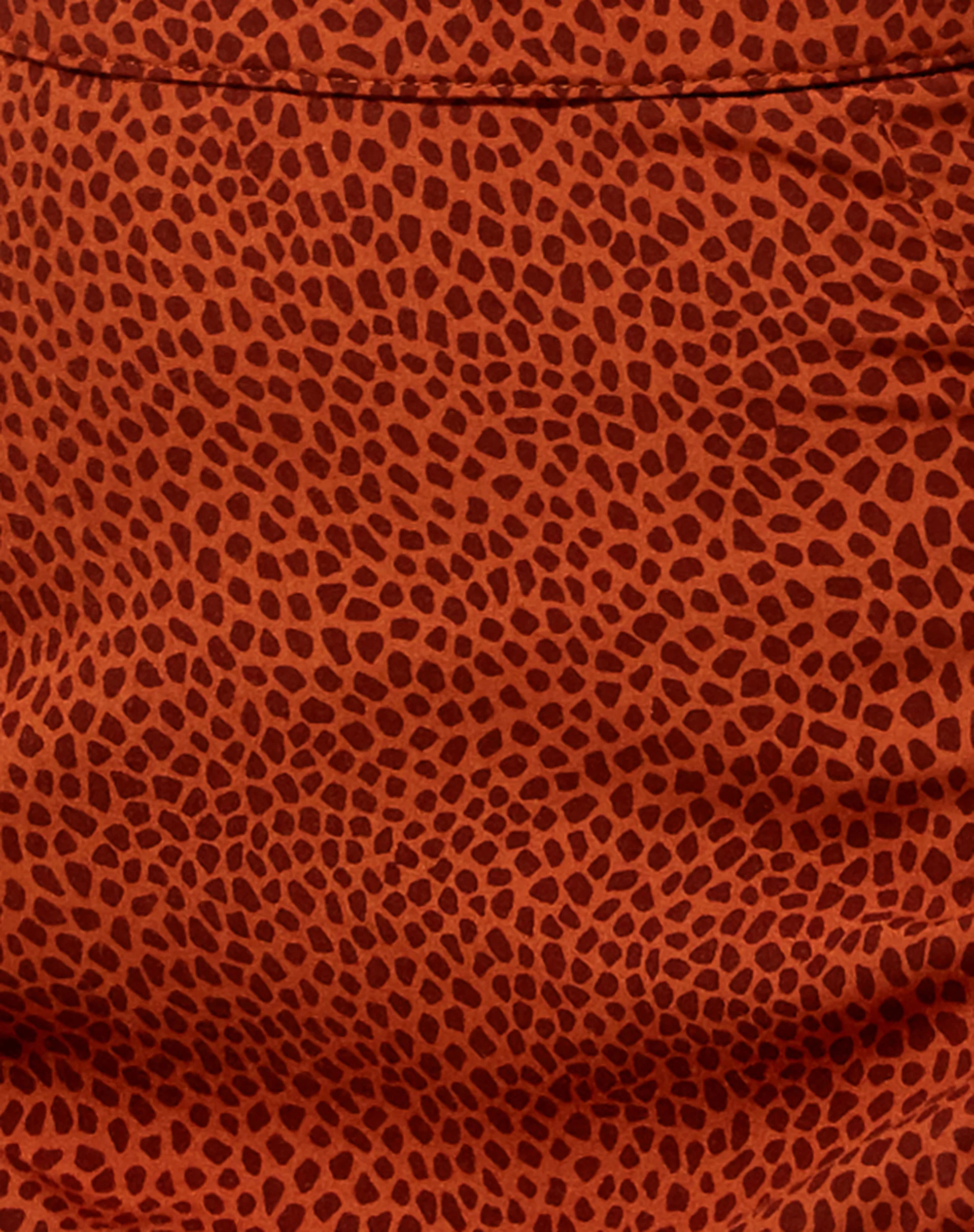 Saika Midi Skirt in Mini Croc Brown - Image 5
