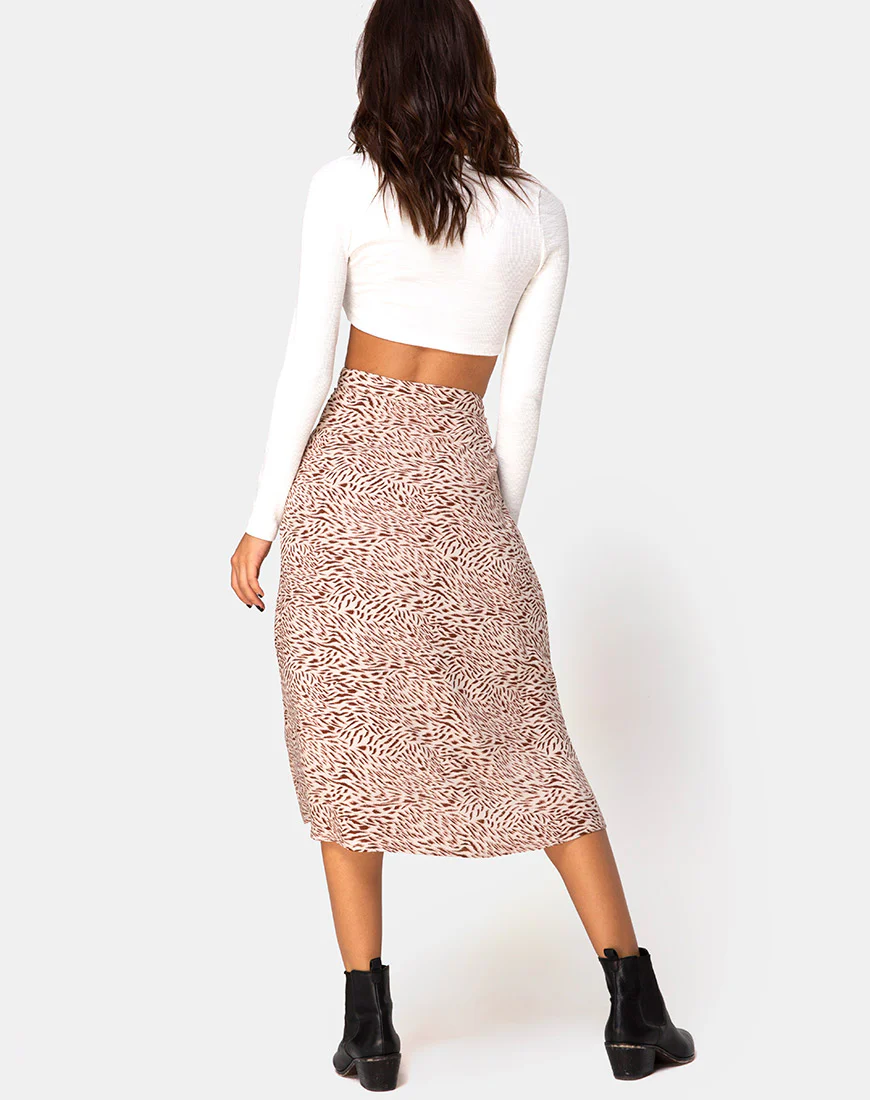 Saika Skirt in Safari Taupe - Image 4
