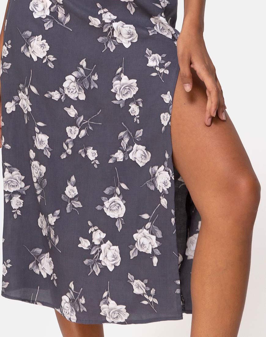 Saika Skirt in White Rose Grey - Image 5