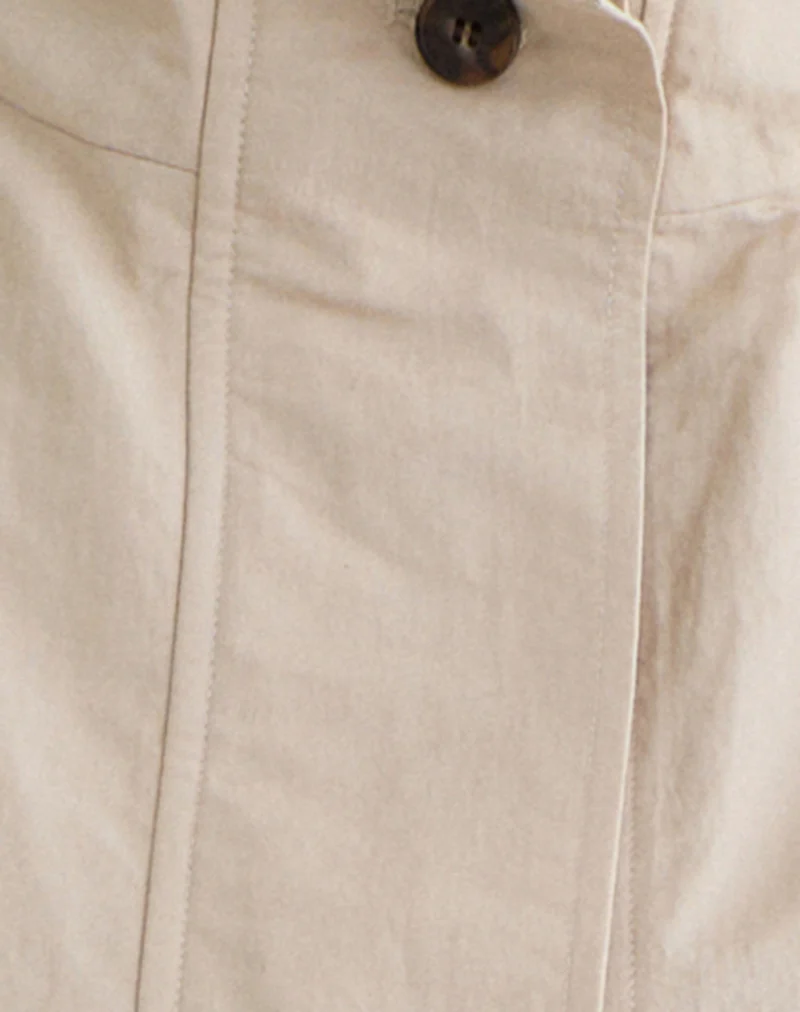 Saipul Oversize Jacket in Beige - Image 8