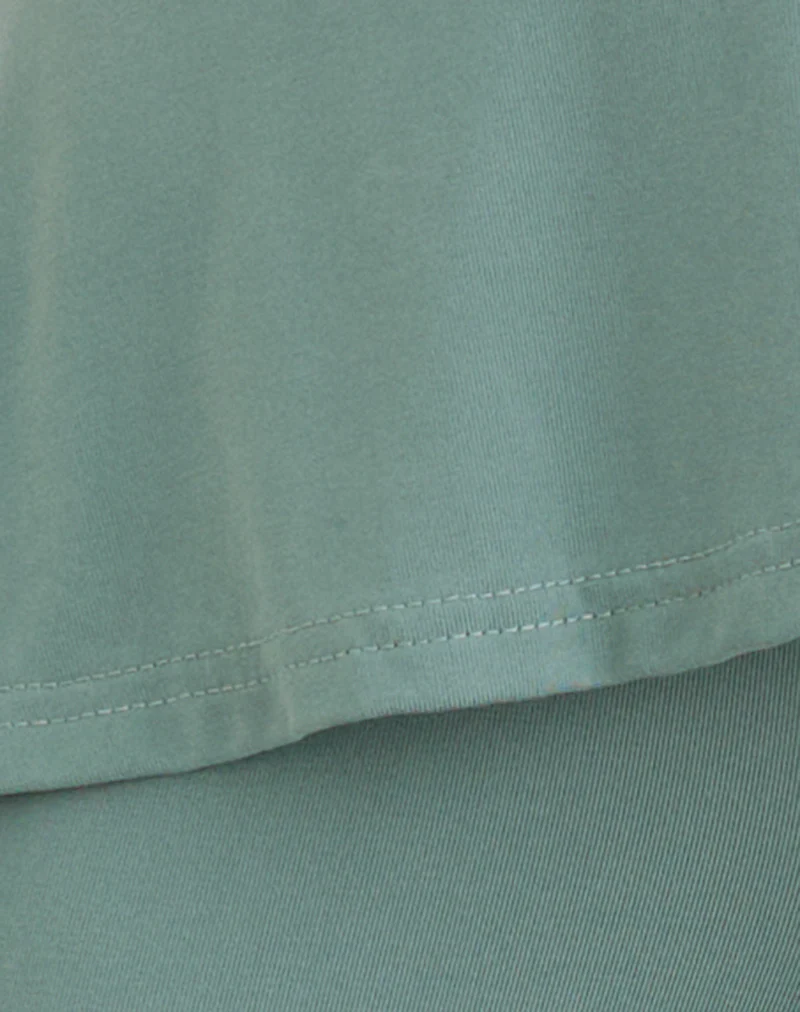 Sakano Wide Leg Trouser in Aqua Grey - Image 6