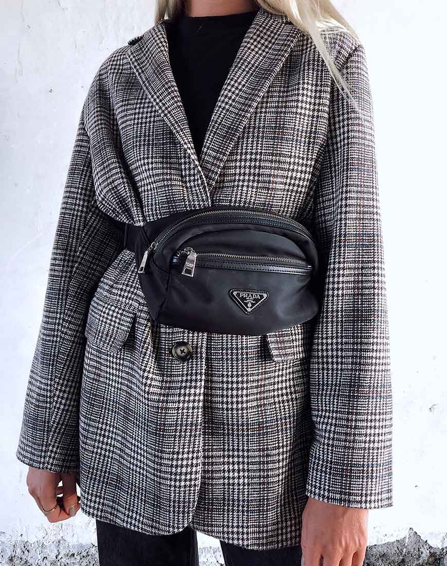 Saken Blazer in Grey Check - Image 2