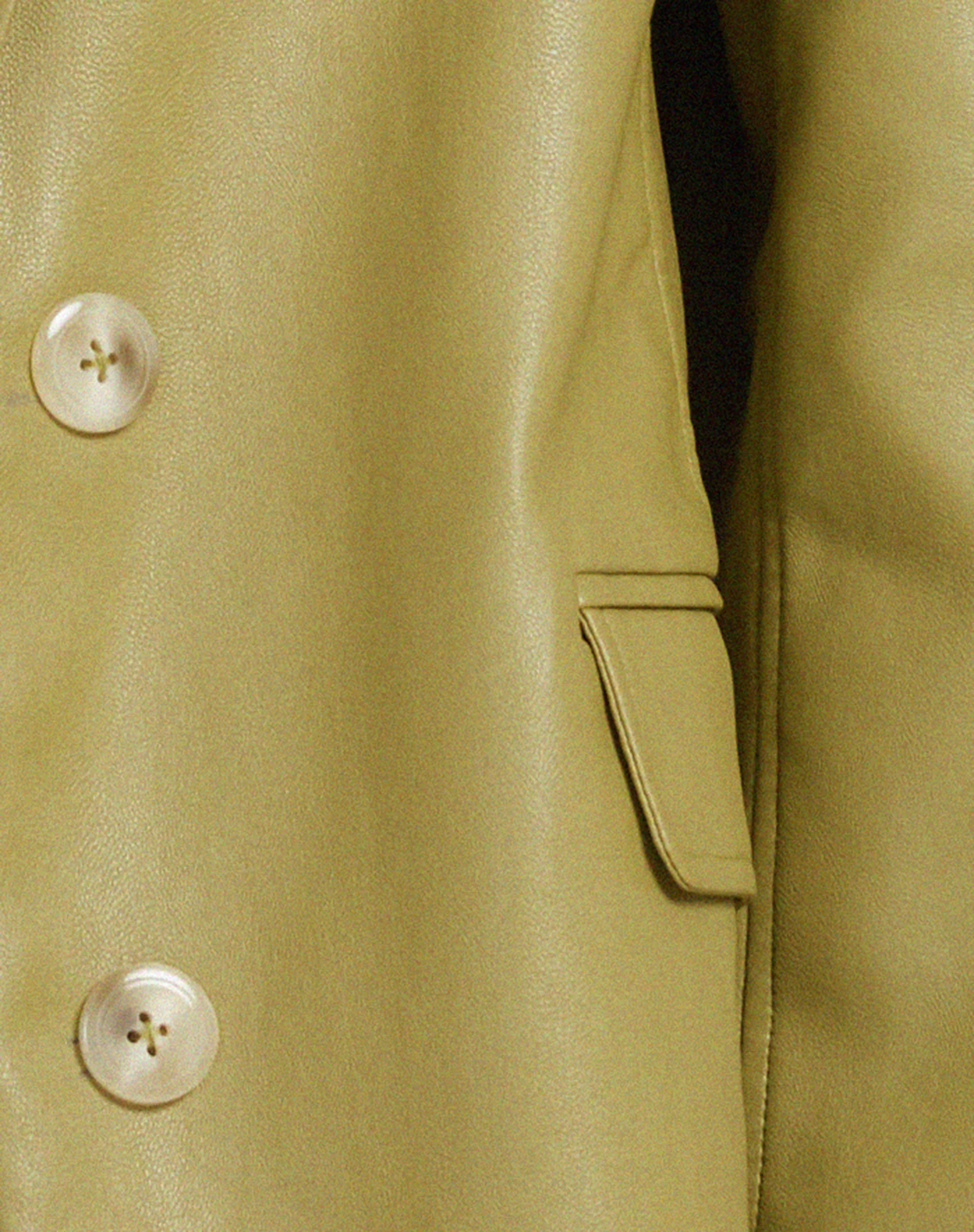 Saken Blazer in PU Leaf Green - Image 5