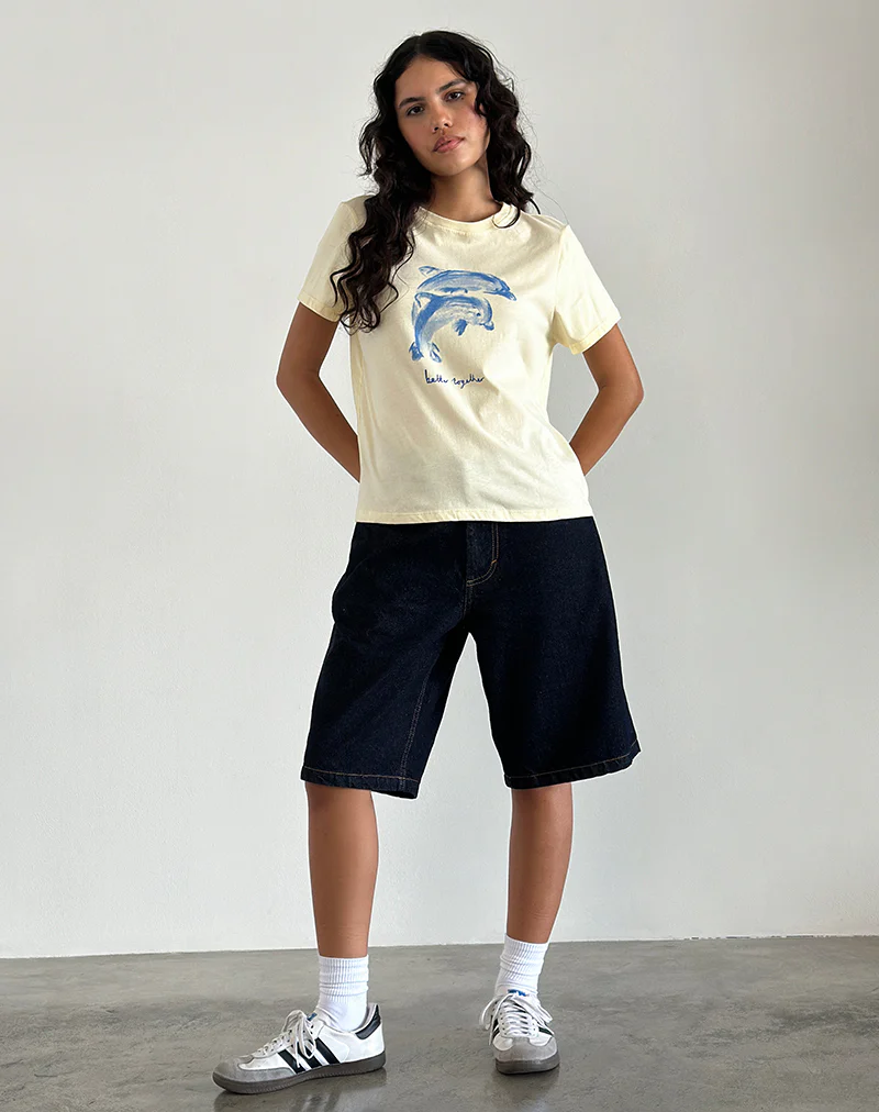 Saki Tee in Buttermilk with Better Together Slogan - Image 2