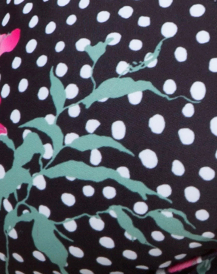 Sakila Bikini Top in Paradise Polka - Image 5