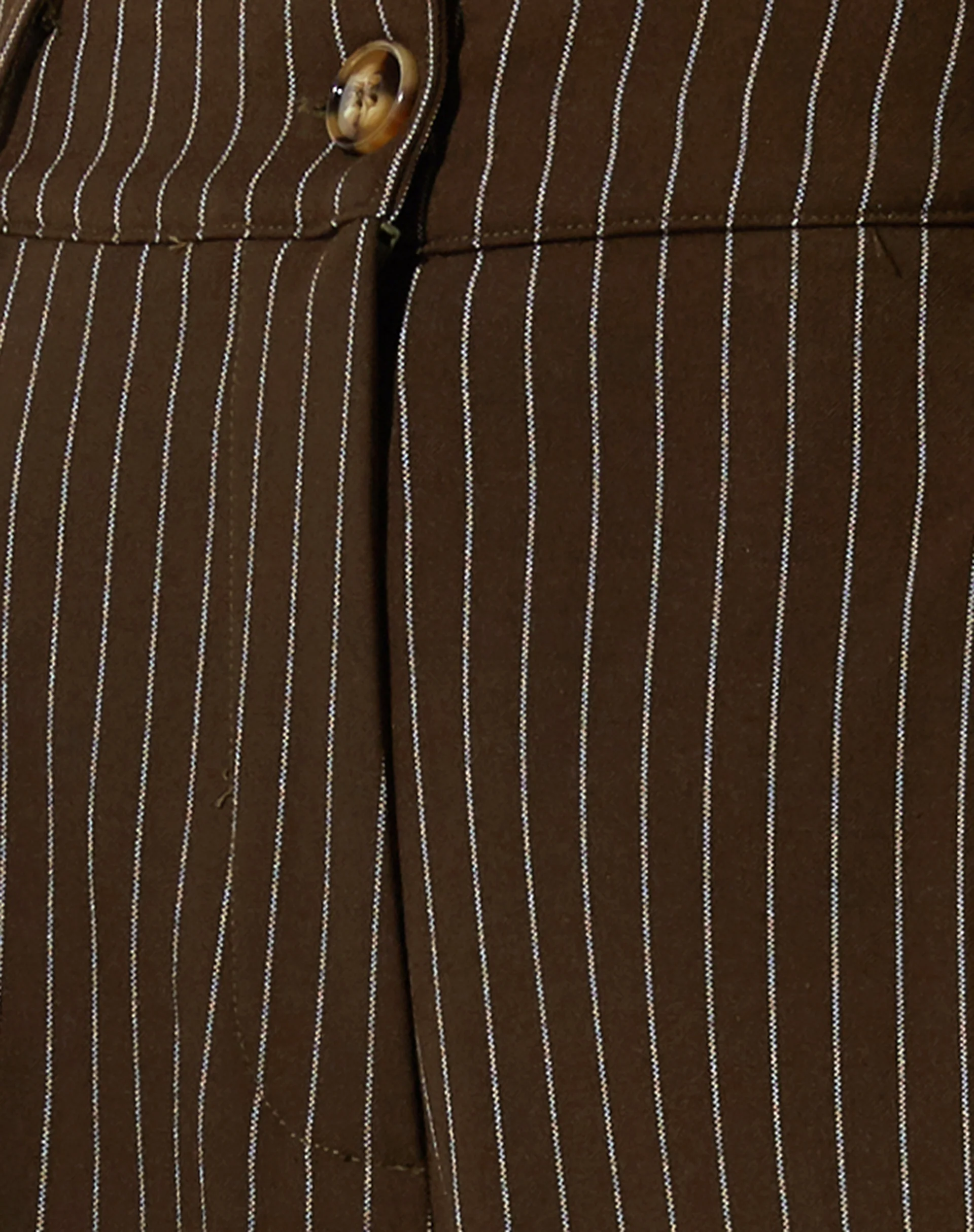 Sakila Trouser in Pinstripe Brown - Image 6