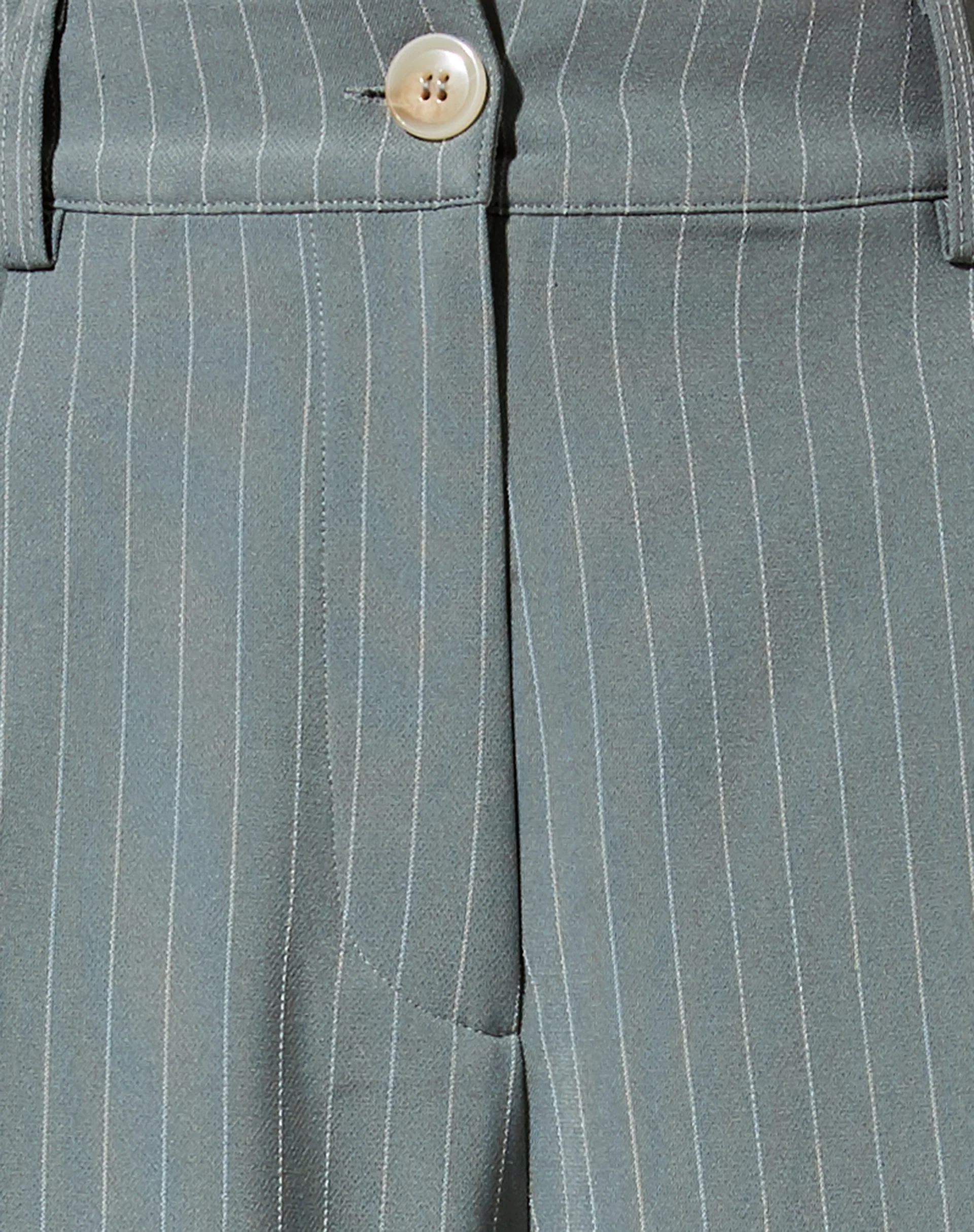 Sakila Trouser in Pinstripe Sage - Image 5