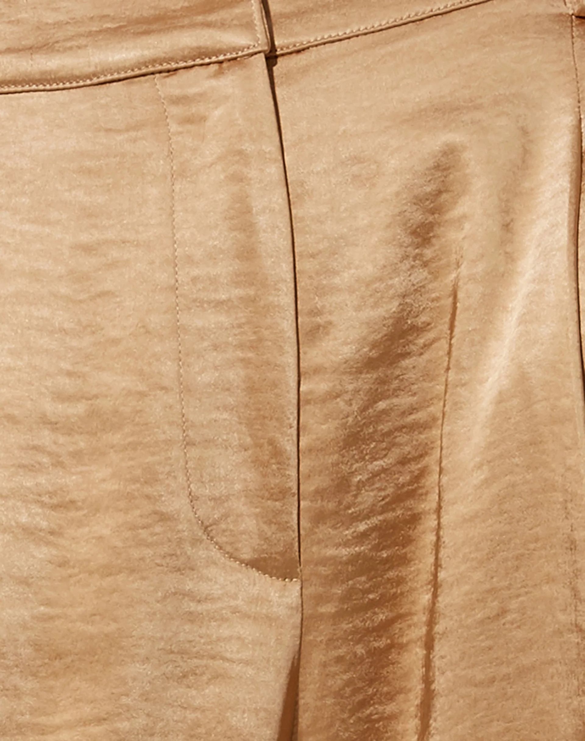 Sakila Trouser in Satin Golden Sand - Image 6