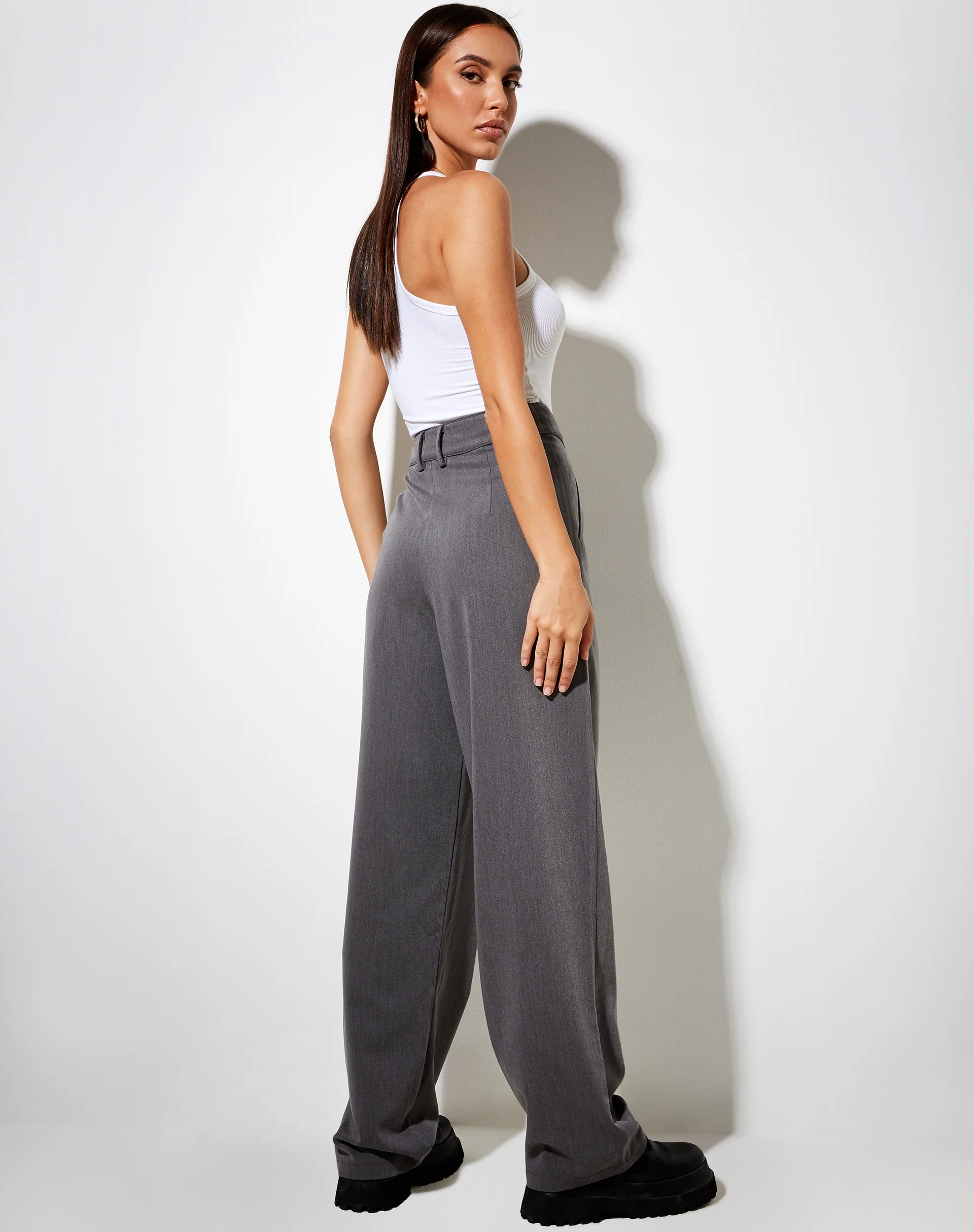 Sakila Trouser in Tailoring Charcoal - Image 5