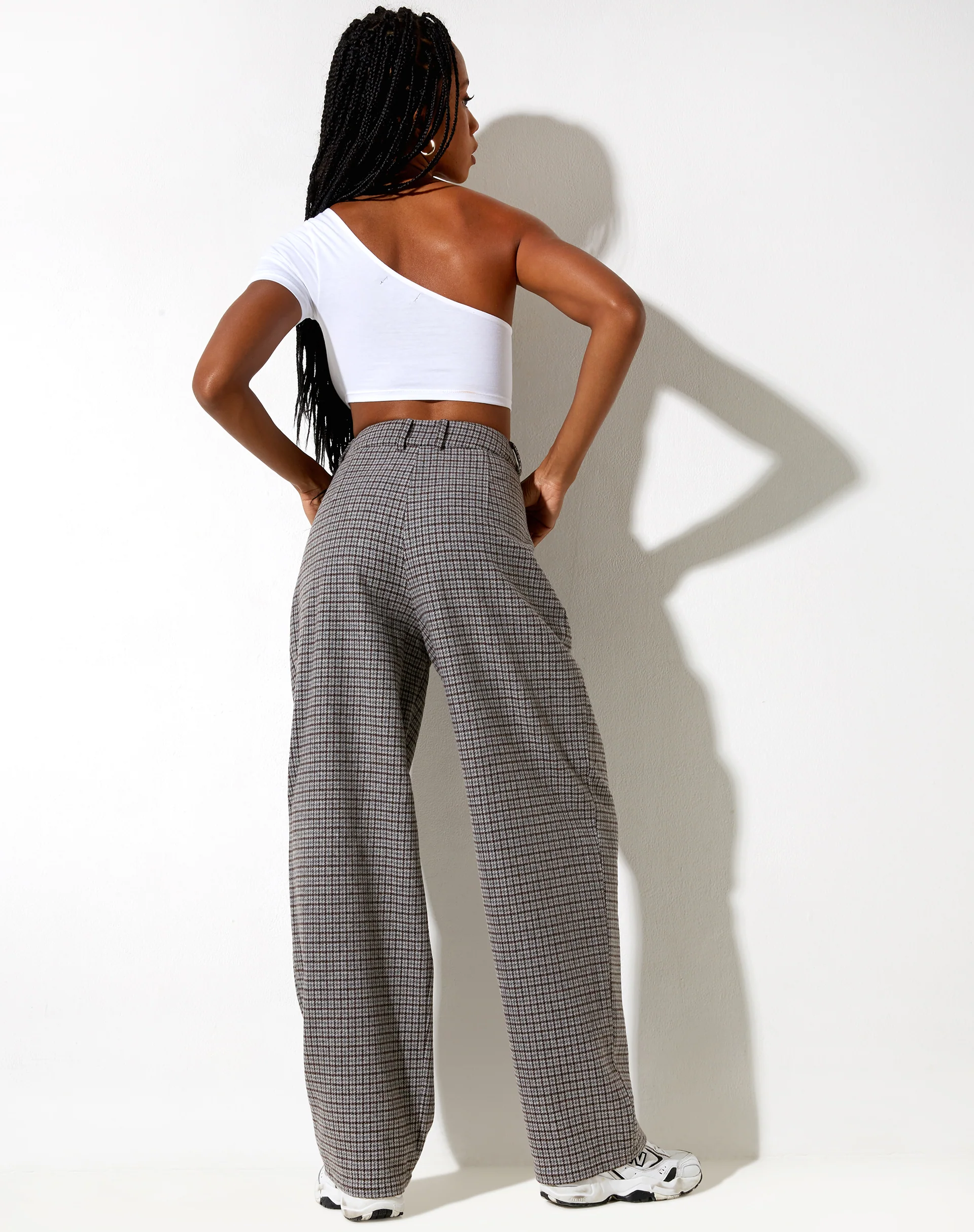 Sakila Trouser in Wool Grey and Black - Image 2