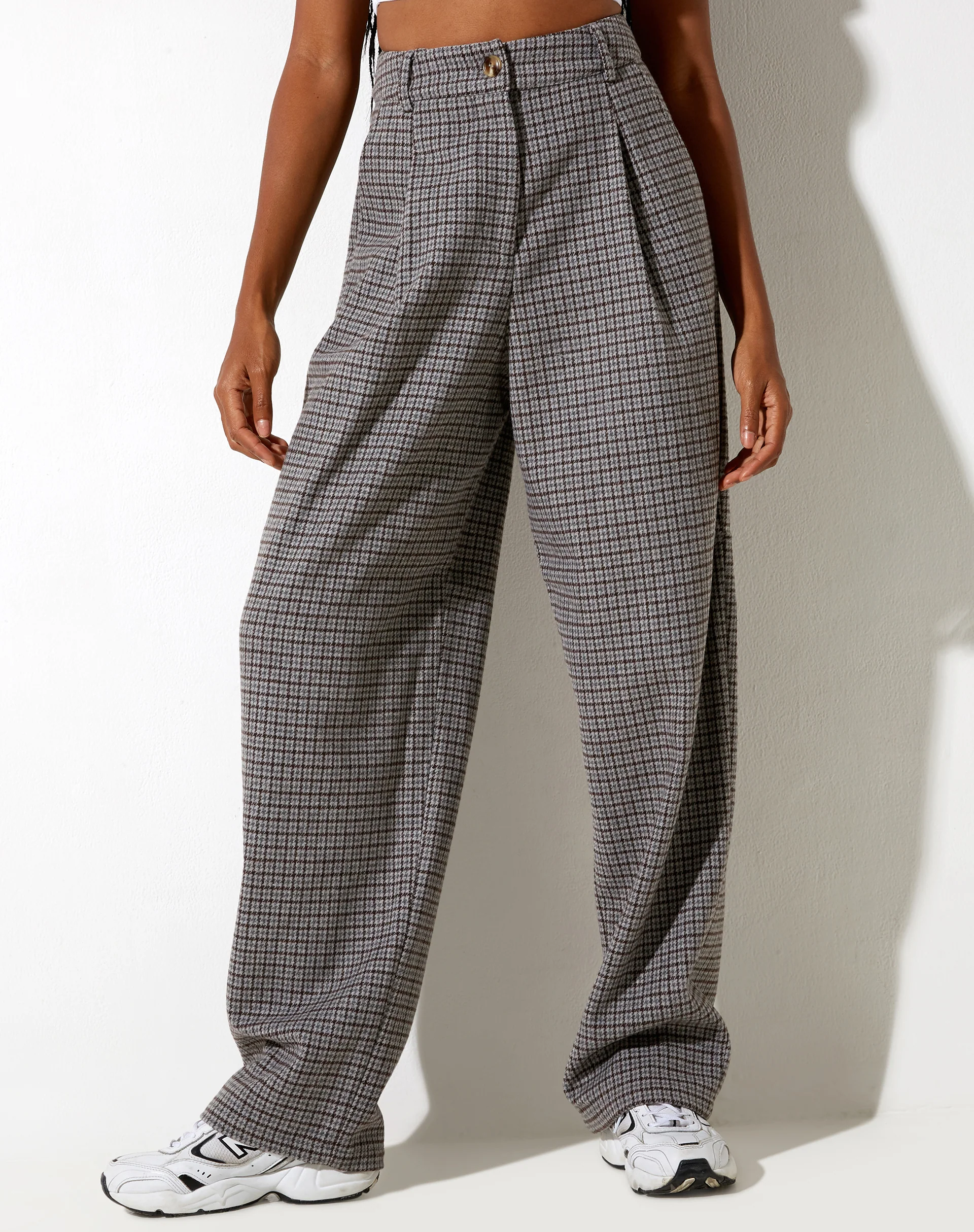 Sakila Trouser in Wool Grey and Black - Image 3