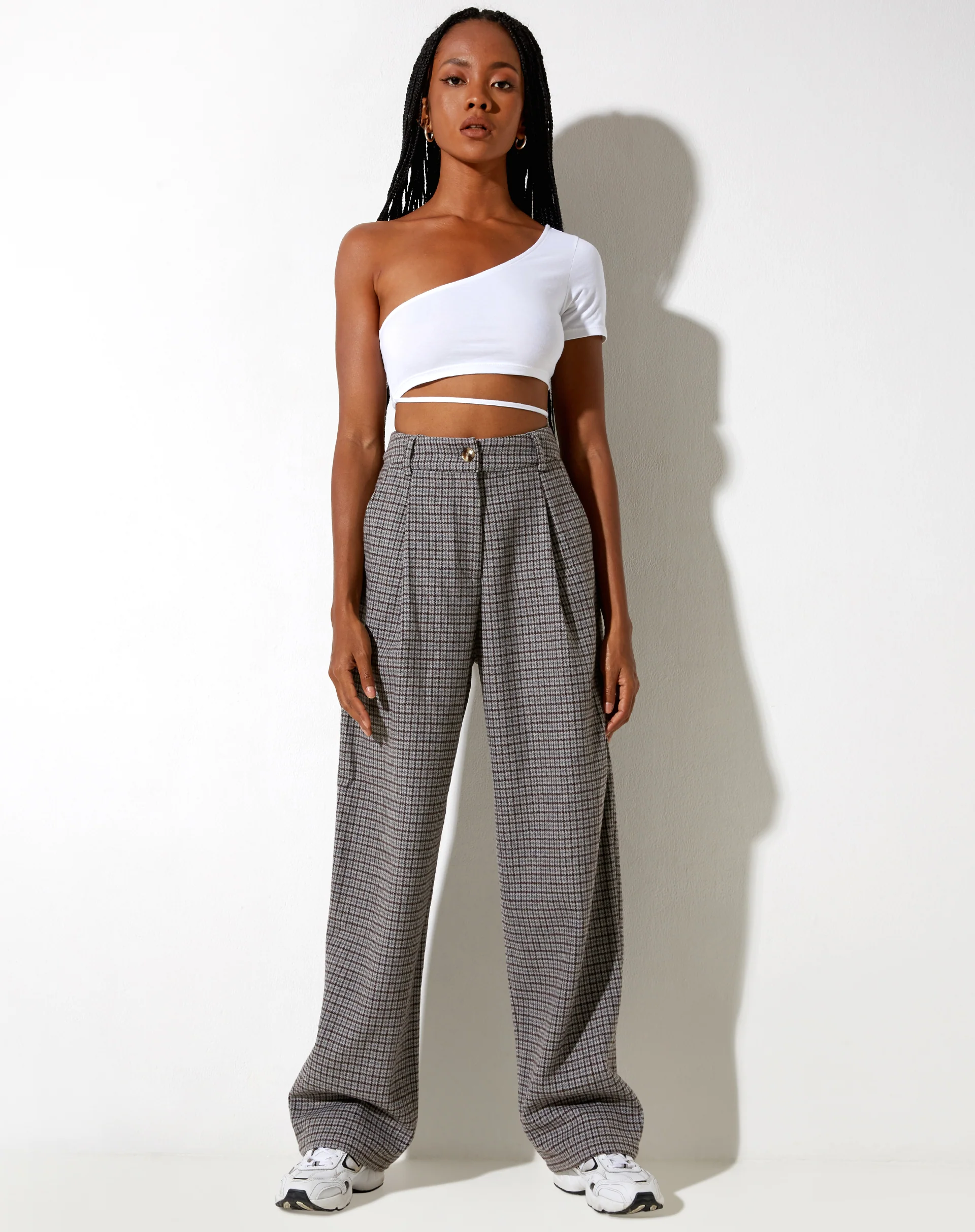 Sakila Trouser in Wool Grey and Black - Image 4