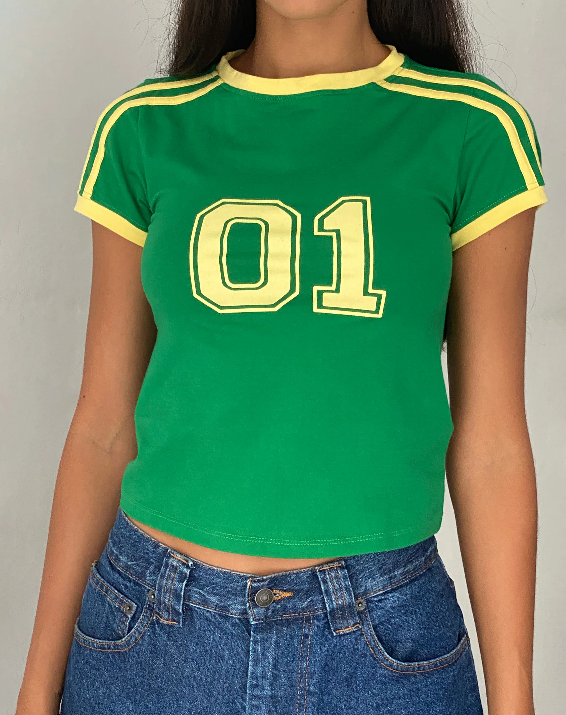 Salda Sporty Fitted Tee in Green - Image 5