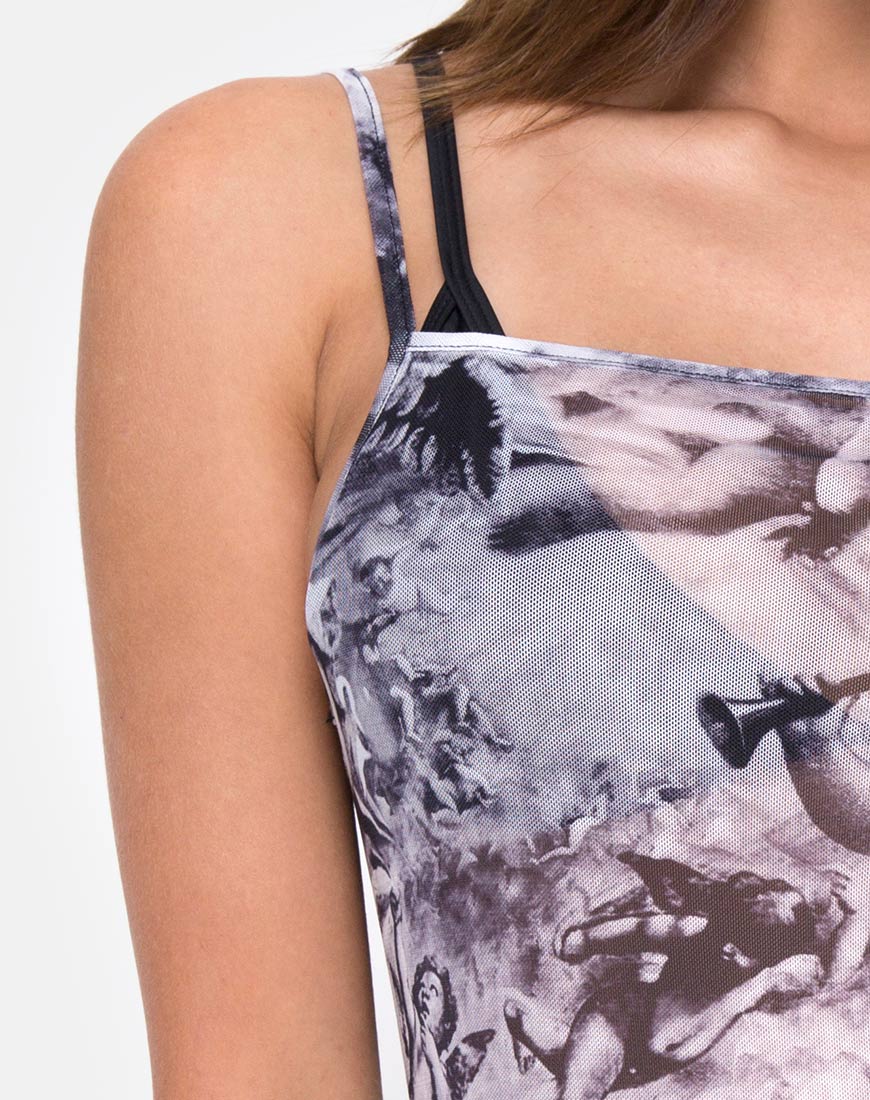 Saleh Bodycon Dress in Cherub Mesh - Image 5