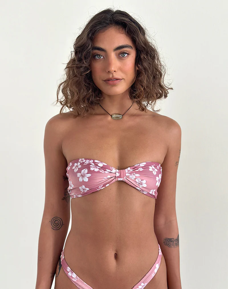 Samara Bikini Top in Hibiscus Floral - Image 5