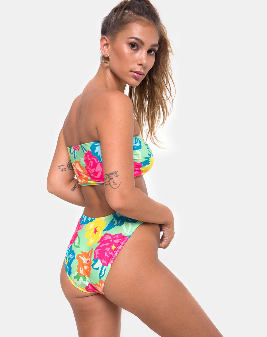 Samara Bikini Top in Tropicana Floral - Image 4