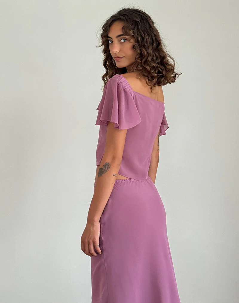 Samsiar Top in Chiffon Mauve - Image 2