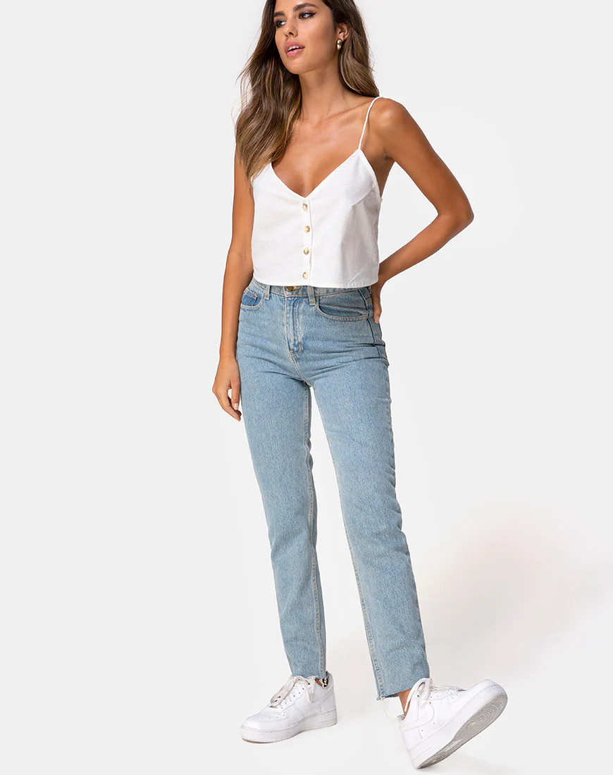 Sanami Cami Top in Ivory - Image 3