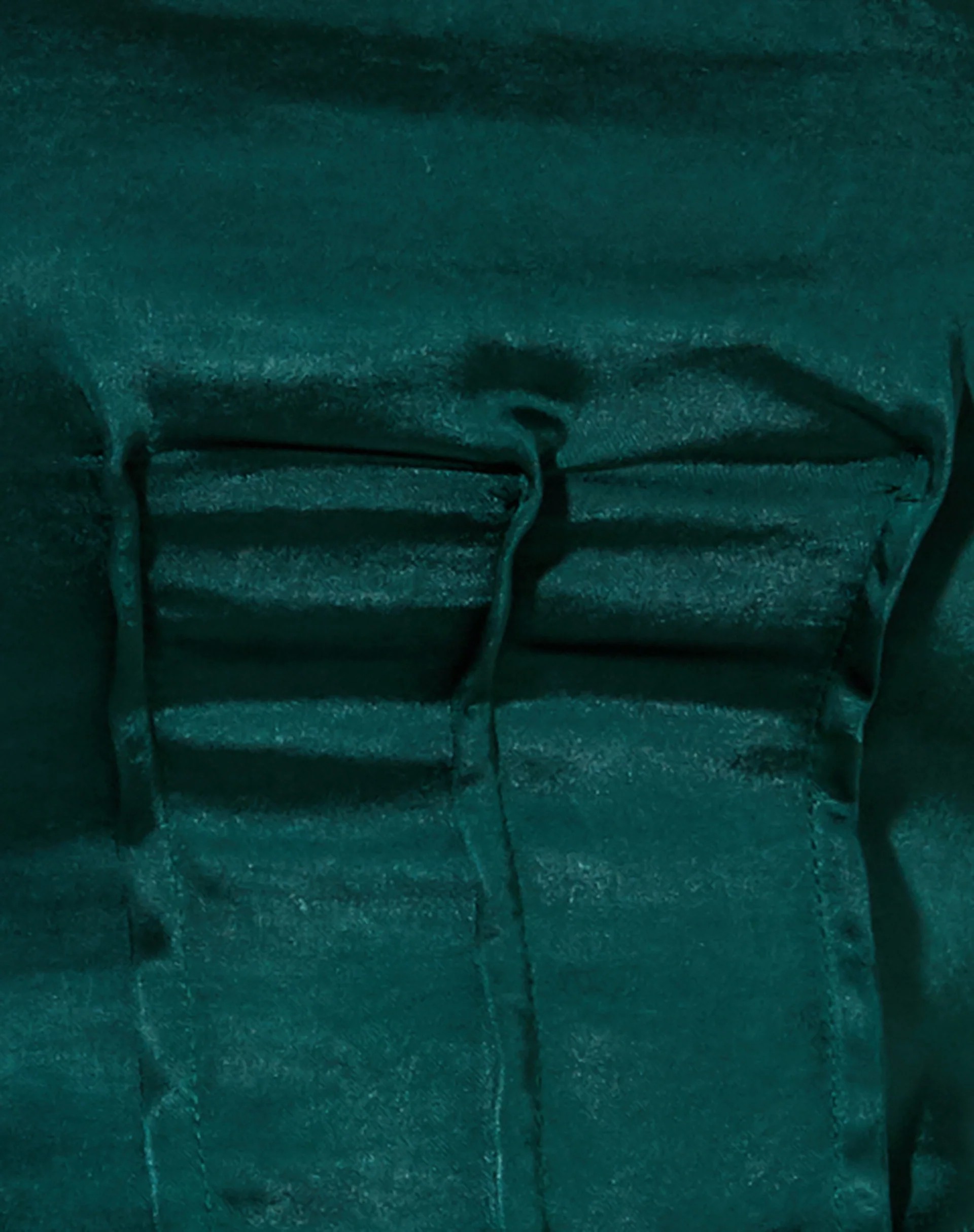 Sanja Bandeau Top in Satin Forest Green - Image 5