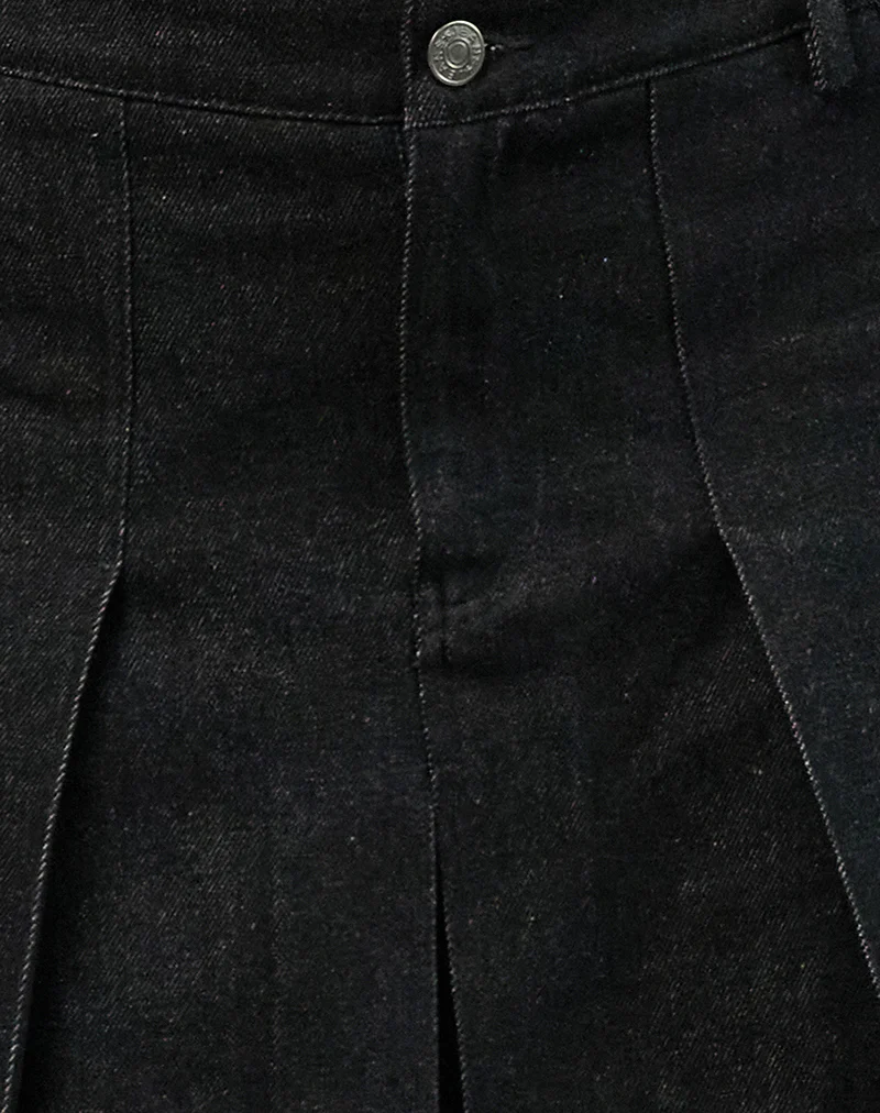 Sanjani Midi Skirt in Dark Chambray - Image 5