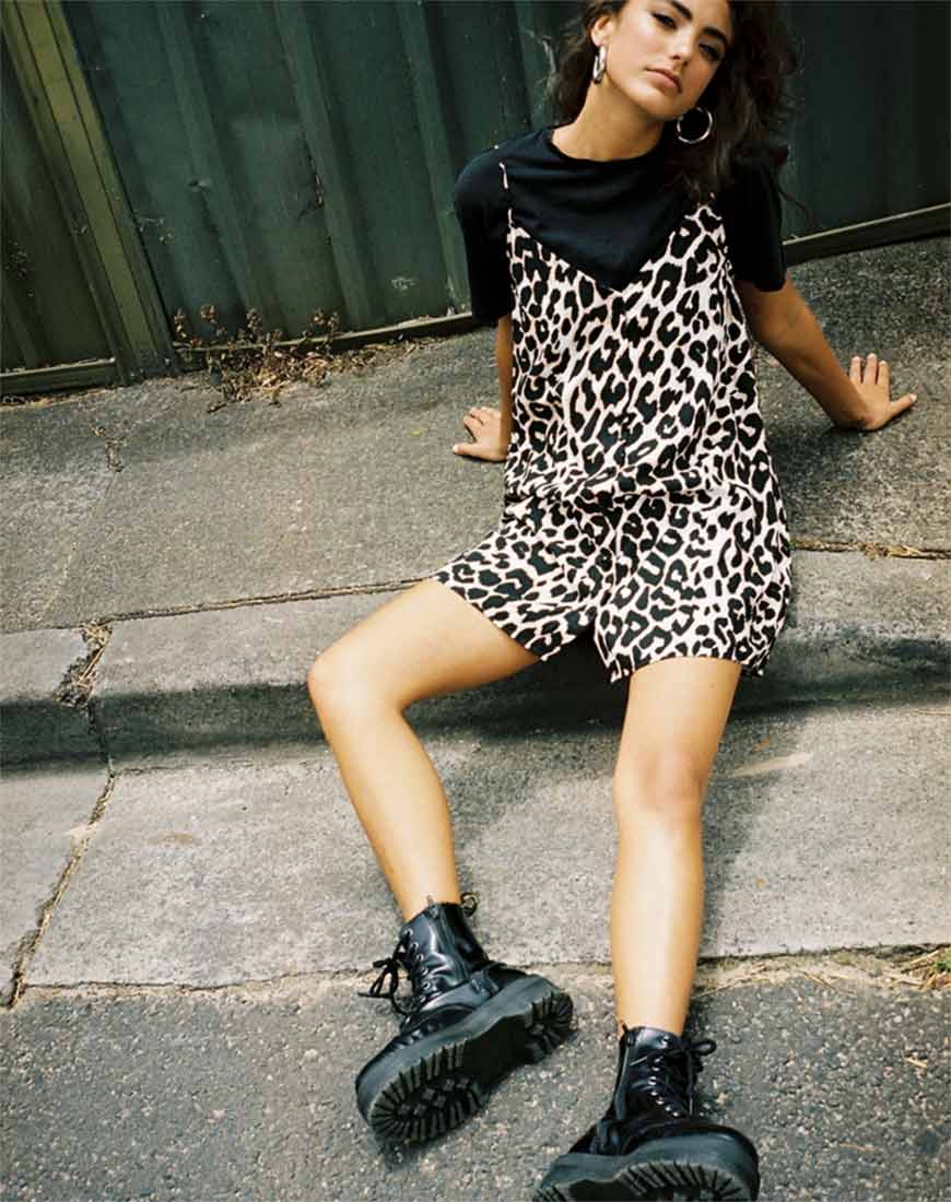 Sanna Slip Dress in Oversize Jaguar - Image 7