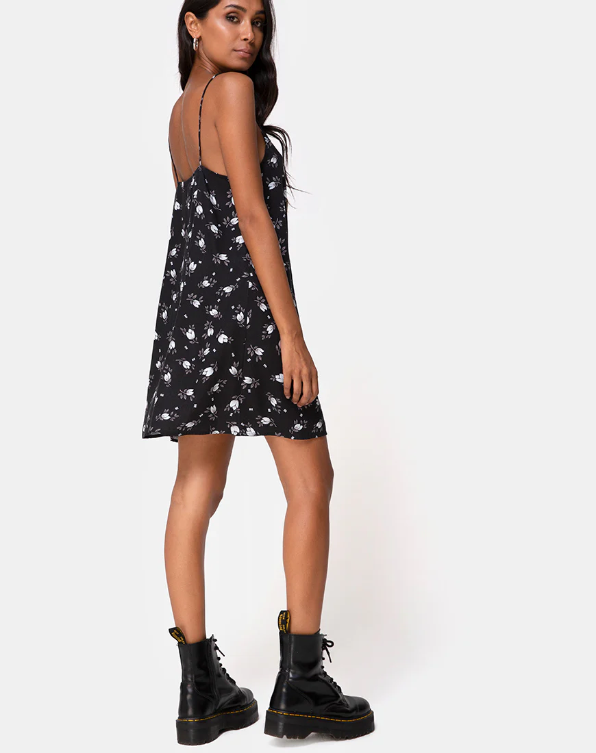 Sanna Slip Dress in Dark Tulip - Image 5