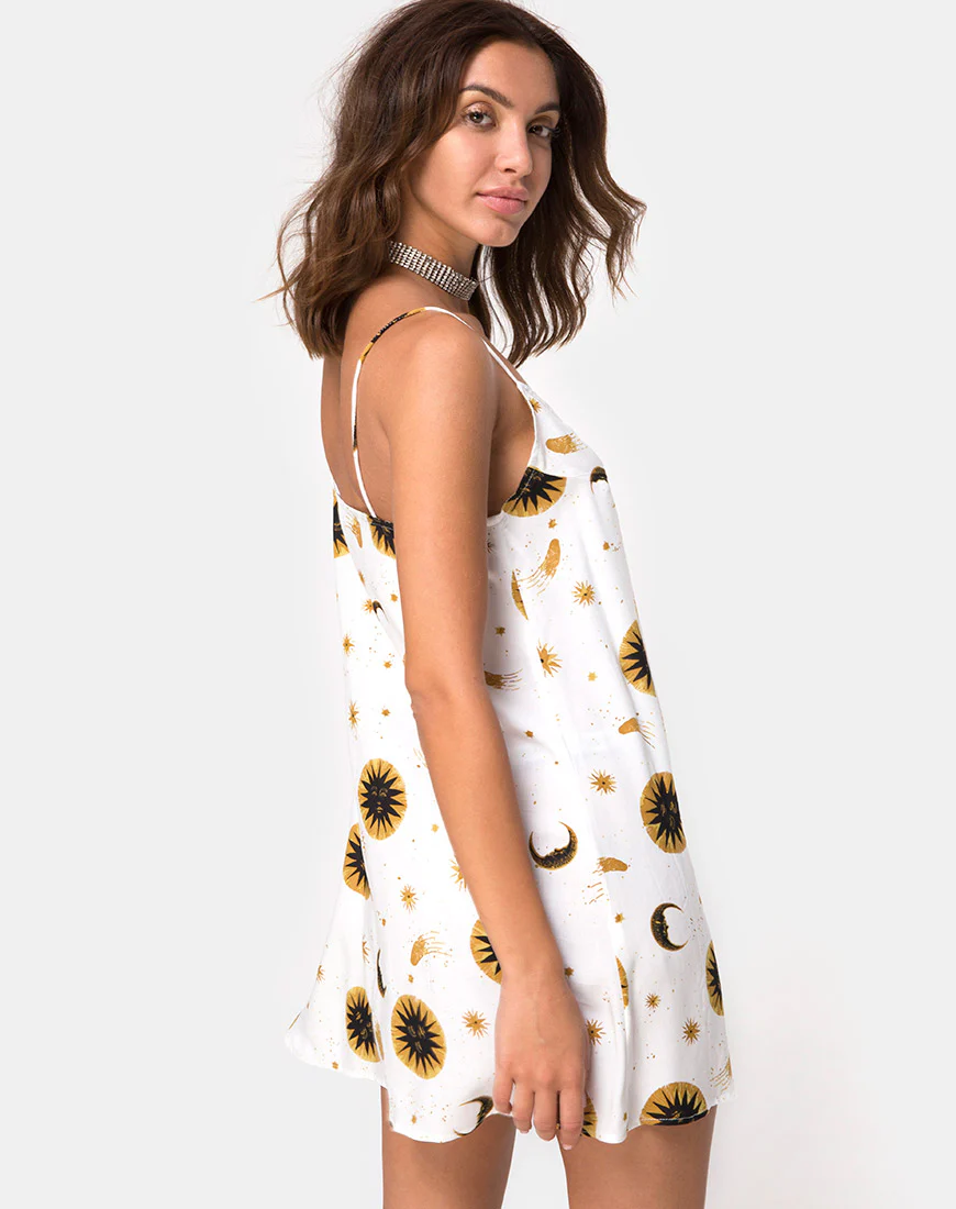 Sanna Slip Dress in Celestial Cream - Image 3