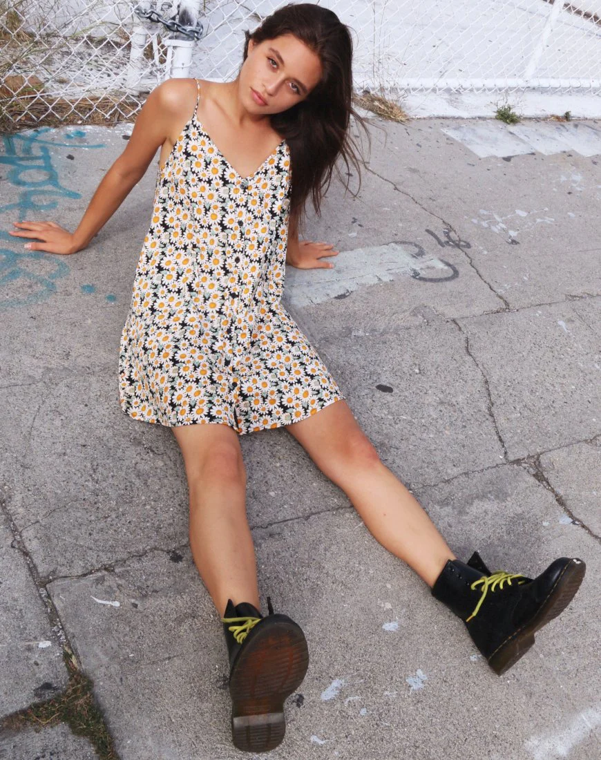 Sanna Slip Dress in Delightful Daisy - Image 2