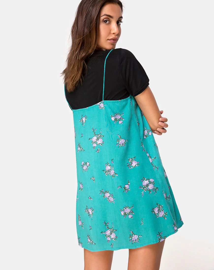Sanna Slip Dress in Soi Rose Green - Image 2