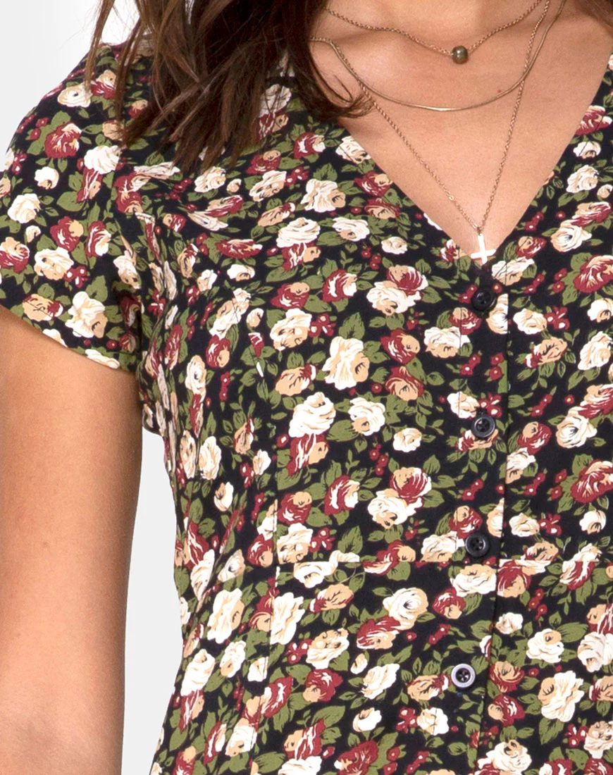 Sanrin Midi Dress in Courtney Floral - Image 5
